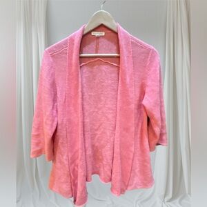 Eileen Fisher pink cardigan Sz med